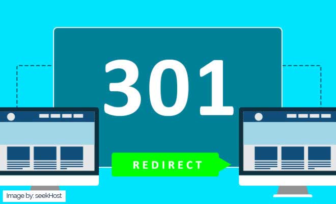 a graphic showing webpage 301 redirect New York SEO