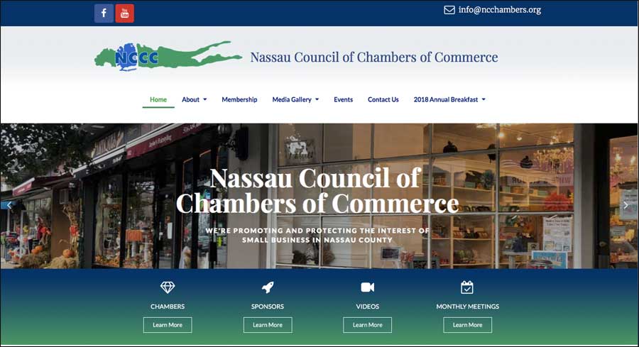 NCChamber website portfolio sample