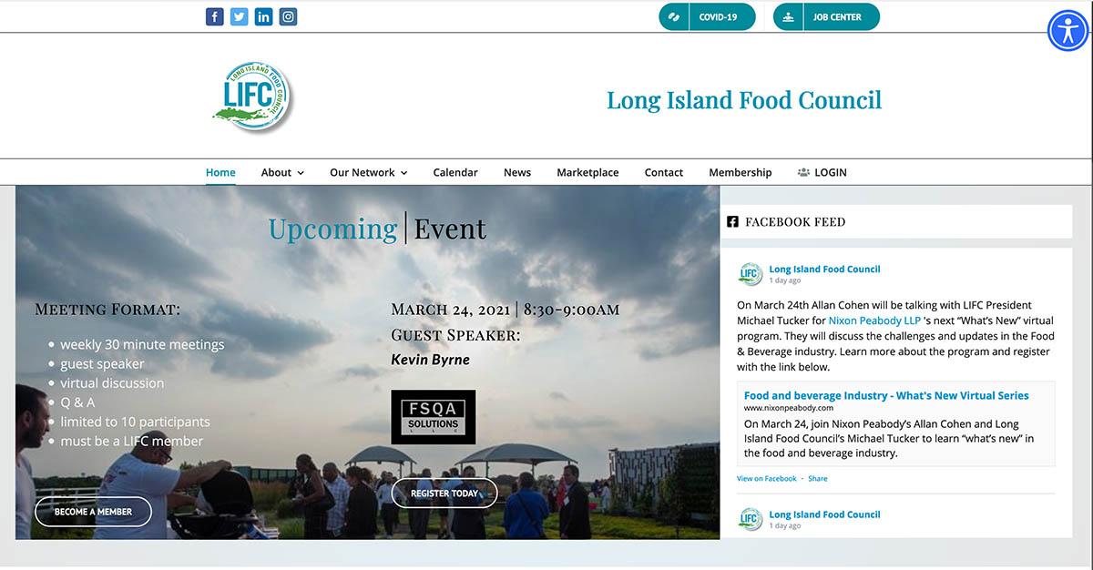 Long Island Food Council client